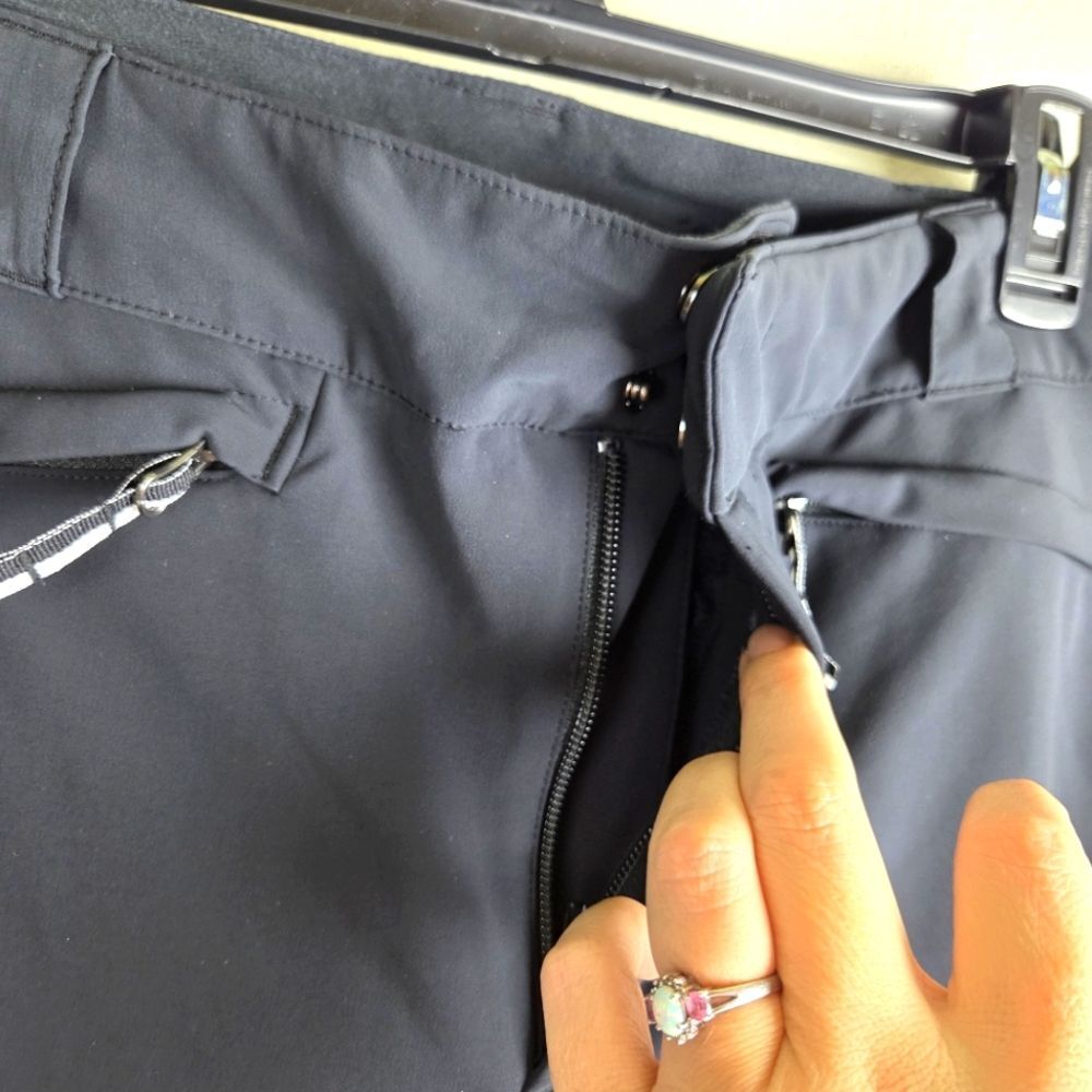 Women's Sypder Soft Shell Winter Snow Ski Black Pants Size 14 - Picture 6 of 14